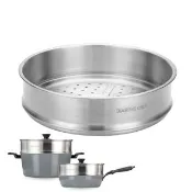 【DIAMOND CHEF】304不鏽鋼蒸籠28cm(海鮮蒸籠/電鍋蒸籠/蒸鍋/蒸架/蒸盤/海鮮塔/火鍋/蒸氣鍋)