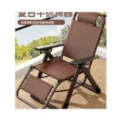 (店+)含稅免運 躺椅/夏季躺椅/ 躺椅折疊午休陽臺家用休閑藤椅2025新款靠背椅老人午睡椅夏藤編椅