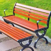 【熱賣推薦】免運公園長椅戶外長椅子實木園林椅塑木有無靠背坐椅廣場長凳子鑄鋁 長條凳 床尾凳 餐椅 長椅 休閒椅 BTOJ