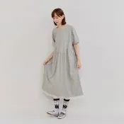 【a la sha】荷葉網紗剪裁洋裝