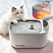 小山 貓咪飲水機 恆溫款 不鏽鋼水盤 無線飲水機 寵物飲水機 寵物喝水器 循環活水機 貓咪喝水器