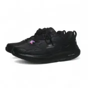 SKECHERS 休閒鞋 DISTANCE WALKER 全黑 皮革 健走鞋 女 124926WBBK