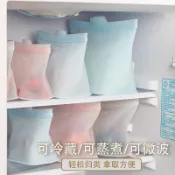 【環保硅膠 可反覆用 】新款硅膠保鮮袋食品級冰箱微波爐冷凍收納廚房蔬菜水果分裝儲物袋 硅膠立式保鮮袋 食物儲存袋