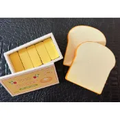 ［二手全新玩具系列］日本Mother Garden 玩具 木製 家家酒 廚房 食物 造型 吐司 奶油 奶油盒