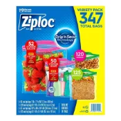 (店+)【Ziploc】夾鏈保鮮袋綜合組 347入