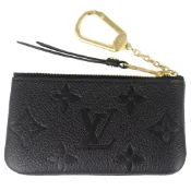 Louis Vuitton 路易威登 Empreinte 黑真皮LV壓紋鑰匙零錢包-M80879