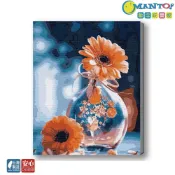 (店+)【Manto】台灣製DIY數字油畫-琥珀胭脂 超取專用大小