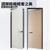 🔥🔥·【訂金】*極窄邊框靜音臥室門套裝門隔音房間門輕奢極簡鋁木門實木門室內門阿昆百货