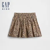 Gap 女童裝 抽繩鬆緊短裙-卡其色(797134)