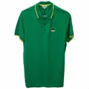 KENZO 經典迷你老虎頭LOGO撞色滾邊 POLO 衫(翠綠色)
