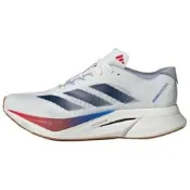 JI4476 adidas Adizero Boston 12 舒適 織物合成革耐磨透氣 低幫跑步鞋 男款 白紅色