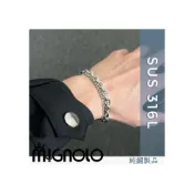 (店+)【MIGNOLO】OT復古雙層手鍊｜ 鈦鋼手鍊 粗手鍊  嘻哈手鍊 316L醫療鋼