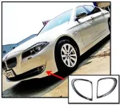 圓夢工廠 BMW 5 F10 F11 2010~2017 520 523 525 528 改裝 消光黑 霧燈框 霧燈罩