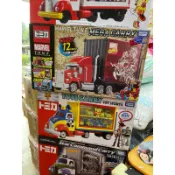 TOMICA 迪士尼小汽車 迪士尼收納車/漫威運輸車/玩具總動員收納車/巴斯光年收納貨櫃車/盒損
