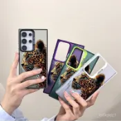 [上新 限時優惠]閃耀花豹適用三星Galaxy S25手機殼Samsung A56潮流note20酷炫S24防摔殼 手機