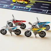 (店+)『仿真摩托車擺件/4色可選』模型玩具車 小汽車玩具擺件 機車玩具 越野摩托車 摩托車玩具 蛋糕擺飾 微型攝影 賣場1
