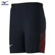 mizuno 「紅條 」短褲 緊身 短型 束褲 緊身褲吸汗快乾 伸縮彈性 黑 紅U2TB1G 0109 （880）