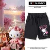 【熱銷】三麗鷗helloKitty周邊短褲女童夏季兒童童裝凱蒂貓動漫褲子五分褲潮 生日禮物 送朋友