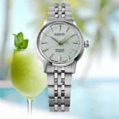 【SEIKO 精工】PRESAGE系列 調酒師 Frozen Daiquiri 機械腕錶 34mm(SRPL63J1 / 4R35-06S0G)