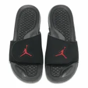 ACS跨運動 Nike 拖鞋 Jordan Hydro V Retro GS 大童 女鞋 黑 紅 喬丹 魔鬼氈 運動拖鞋