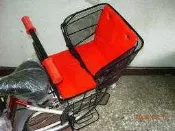 全新   黑色鐵網製兒童安全座椅.也可以當菜籃**可選擇親子車
