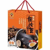 (店+)【阿禧鮮魚行】禎祥食品御膳姬松茸燉雞湯禮盒-烏骨全雞 3000g 常溫保存 年菜 圍爐 餐宴 聚餐 過年