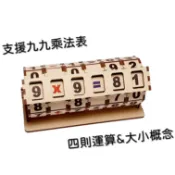 【自主創作】DIY 木製模型 立體拼圖 滾輪式數學計算輔助教具彩繪版 含稅附發票