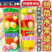 泰國進口熱帶水果罐頭  特選無添加 水果罐頭 泰國水果 波羅蜜罐頭 紅毛丹罐頭 荔枝罐頭 龍鳳果罐頭 波羅蜜 紅毛丹