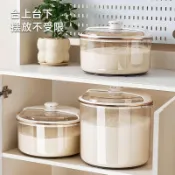 【時光新品】旋轉米桶家用防潮防蟲五穀米麪儲存罐密封多功能透明圓形米桶有蓋