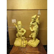 【東天佛俱】黃楊木七爺八爺 崖柏木 黑白無常 謝范將軍 城隍爺部將 小神尊 小神像 小神明 神將木雕 供奉擺件