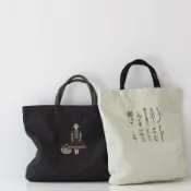 Atsuko Matano 保野溫子 刺繡尼龍 橫式手提袋 共5款 ( 3507-02~3525 )