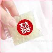 結婚小喜米 囍字 迷你小米包 20克 米 平安米 婚禮小物 二次進場 桌上禮 探房禮 伴娘禮 伴郎禮 囍字 活動贈品