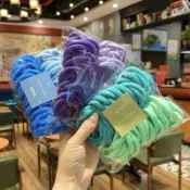 1元 毛巾髮圈 毛巾圈 不傷髮 髮圈 馬卡龍色 無接縫髮圈 兒童髮圈 高彈力 糖果色 彩色 髮飾 兒童 1元髮圈 便宜