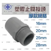 南亞PVC另件 VS 閥接頭 外牙接頭 水管零件 塑膠水管配件 PVC接頭 塑膠外牙接頭 1/2 3/4 1“ 厚款