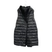 【DOKODEMO】【二手】 max Mara MAX MARA 羽絨背心 The Cube NOVEGI 雙面毛領長款 92960696 尼龍背心 女款 二手 B