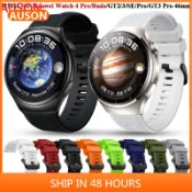 適用於華為Watch 4 Pro/GT3 SE GT 3/ Buds GT 2 GT2 Runner 22mm硅膠錶帶
