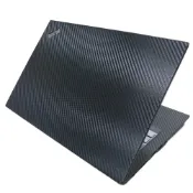 (店+)【Ezstick】Lenovo ThinkPad T495s Carbon 筆電機身貼｜黑色卡夢紋｜上蓋+鍵盤週圍+底部貼｜深色機專用