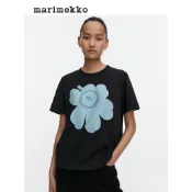 Marimekko Classic Flower女式圓領T恤100%優質棉質寬鬆