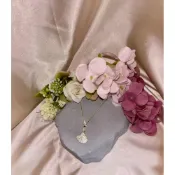 (店+)法式浮光璀璨滿鑽扇形項鍊｜經典扇幕貝殼美學 輕奢質感 名媛氣質 情人節 生日禮物首選