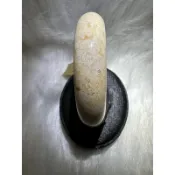 遇見～珊瑚玉 珊瑚玉手鐲 菊花石 手鐲 大花 內徑58.6mm 手圍18.4