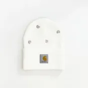 美國百分百【全新真品】Carhartt 帽子 針織 毛線帽 配件 卡哈特 logo 毛帽 白色 DB77
