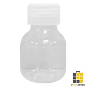 曲線塑膠瓶-60ml【九乘九文具】PET透明瓶 乳液瓶 分裝瓶 擠壓瓶 分裝罐 試用瓶 空瓶 透明瓶塑膠瓶 小瓶子 小罐