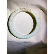 59 正圈 天然緬甸 A 貨翡翠｜桂花糕相思紅豆灑金特色镯 寬 12 mm｜厚 8 mm｜附台灣證書#03