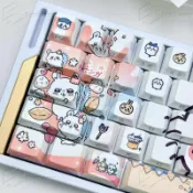和風選集 【側刻透光】鍵帽 吉伊卡哇鍵帽 PBT熱昇華鍵帽 可愛鍵帽 高顏值鍵帽 磁軸鍵盤專用 原廠側刻 透光設計 耐磨不掉字 適配多種軸體