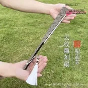 【可開發票】功夫扇鋁合金鐵扇子金屬骨竹中國風將進寸古典男白色摺扇