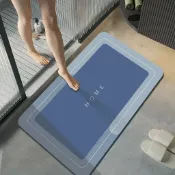 寓偉 地墊硅藻泥浴室衛生間吸水防滑耐臟地毯入戶門墊 吸水腳踏墊 硅藻泥腳墊 浴室衛生間速幹地墊 洗手間門墊防滑吸水地墊