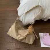 寓偉 復古洋氣通勤托特餃子包女2026秋季新款大容量個性潮流單肩斜挎包
