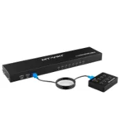 易控王 8 PORT USB 2.0 KVM 8進1出 切換器◎附八條KVM線 桌面控制器(40-107)