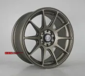 【中清輪胎店】KR1182 16吋 新款放射狀鋁圈樣式 4X100 / 4X114.3 7J ET30 消光古銅 台灣製