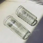 WildJar 梅森罐 600ml 700ml寬口經典/晶鑽菱格梅森玻璃罐/環保杯